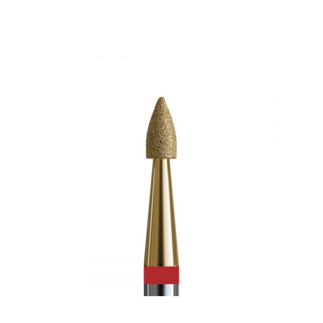 № 132 V104.243.514.018_Z (Drill Bit Diamond Flame Small 243, d = 1.8 mm, Soft Abrasive, with Zirconium Spraying) - Kodi Professional