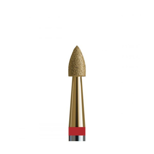 № 136 V104.243.514.023_Z (Drill Bit Diamond Flame Small 243, d = 2.3 mm, Soft Abrasive, with Zirconium Spraying) № 136 V104.243.514.023_Z (Drill Bit Diamond Flame Small 243, d = 2.3 mm, Soft Abrasive, with Zirconium Spraying) - Kodi Professional