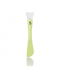 Double-sided plastic brush for applying masks with a silicone tip (color: green)