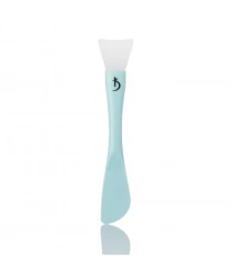 Double-sided plastic brush for applying masks with a silicone tip (color: blue)
