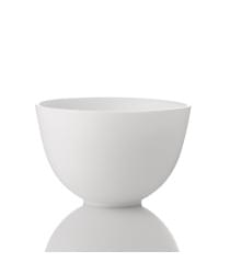 Silicone cosmetic bowl with measuring scale (color: white)