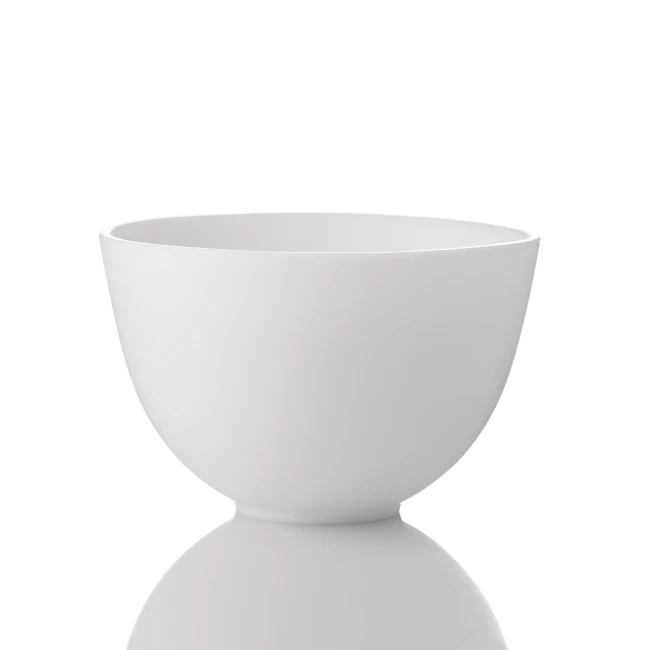 Silicone cosmetic bowl with measuring scale (color: white) - Kodi Professional