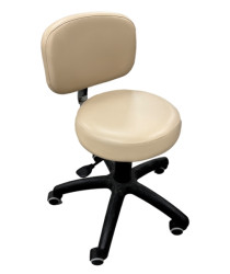 Стул для мастера со спинкой (бежевый)