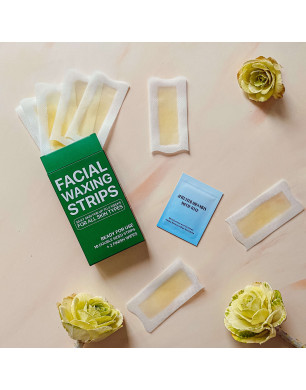 Facial Waxing Strips (10 double-sided strips + 2 finishing wipes)