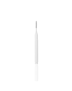 Baby Brush Set for Lashes and Brows, 30 pcs/set (Color: White)