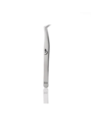 Tweezers for eyelash extensions S13