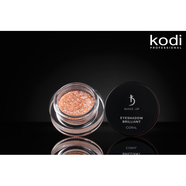 Eyeshadow Brilliant Coral (тени для век с шиммером, цвет: Coral), 3,5г - Kodi Professional