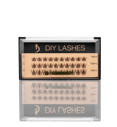 Eyelash Extensions DIY LASHES 02A C 0,07 (8 mm, 10 mm, 12 mm)