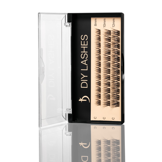 Накладные ресницы DIY LASHES 03A C 0,07 (8 mm, 10 mm, 12 mm) - Kodi Professional