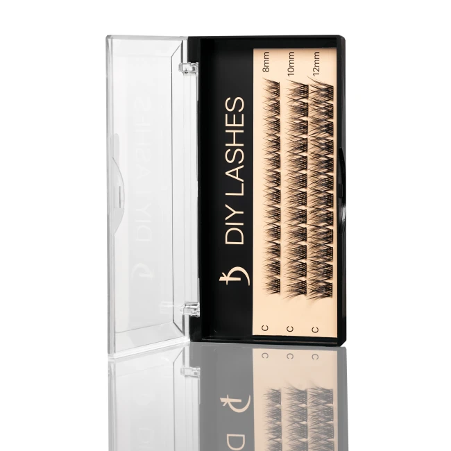Накладные ресницы DIY LASHES 03A C 0,07 (8 mm, 10 mm, 12 mm) - Kodi Professional