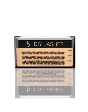Eyelash Extensions DIY LASHES 04A C 0,07 (8 mm, 10 mm, 12 mm)