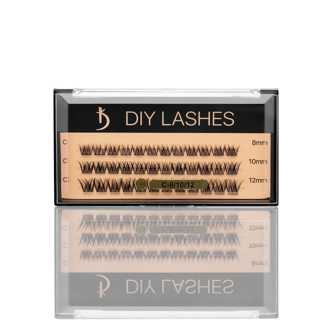 Eyelash Extensions DIY LASHES 04A C 0,07 (8 mm, 10 mm, 12 mm) - Kodi Professional