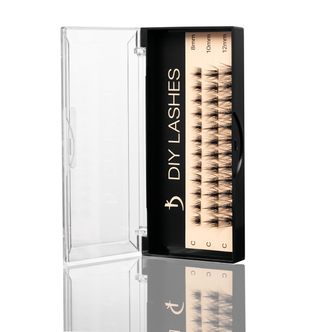 Eyelash Extensions DIY LASHES 05A C 0,07 (8 mm, 10 mm, 12 mm) - Kodi Professional