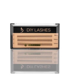 Накладные ресницы DIY LASHES 08A C 0,07 (8 mm, 10 mm, 12 mm)