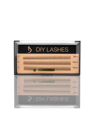 Eyelash Extensions DIY LASHES 08A C 0,07 (8 mm, 10 mm, 12 mm)