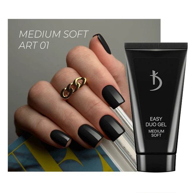 Professional acrylic gel system Easy duo gel Medium Soft Art №01, 30 g Professional acrylic gel system Easy duo gel Medium Soft Art №01, 30 g - Kodi Professional