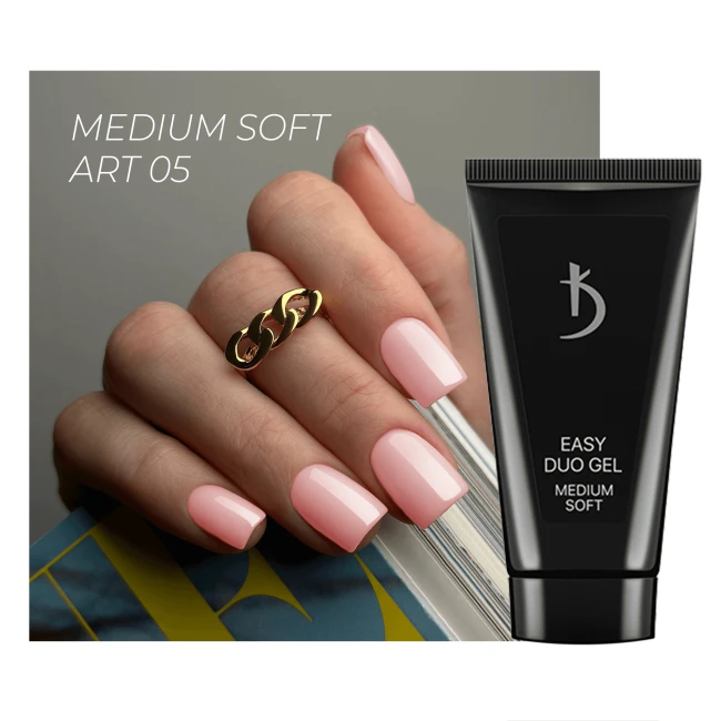 Easy duo gel Medium Soft Art №05, 60 g Easy duo gel Medium Soft Art №05, 60 g - Kodi Professional
