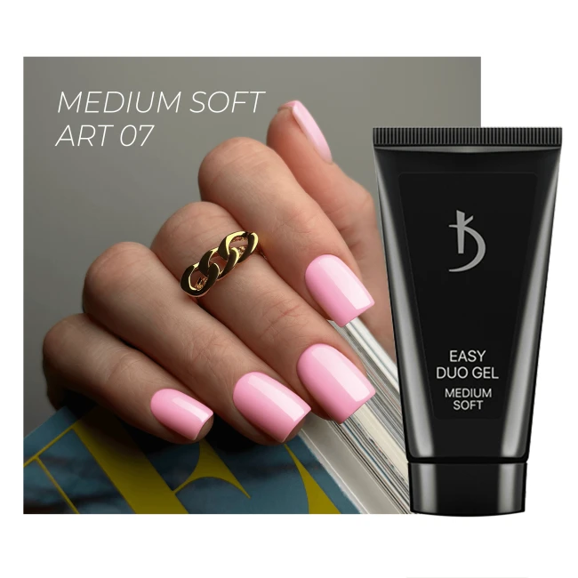 Easy duo gel Medium Soft Art №07, 60 g Easy duo gel Medium Soft Art №07, 60 g - Kodi Professional