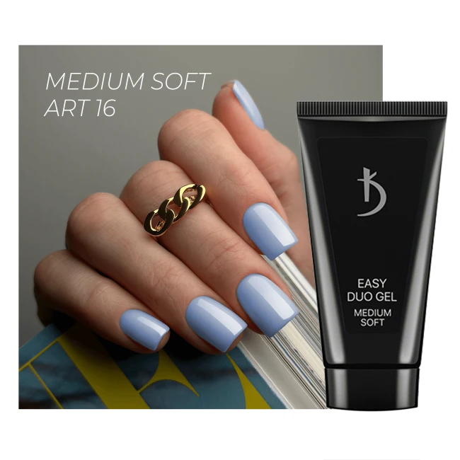 Профессиональная акрилово-гелевая система Easy duo gel Medium Soft Art №16, 30 г - Kodi Professional