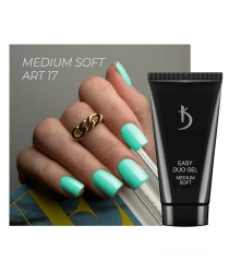 Professional acrylic gel system Easy duo gel Medium Soft Art №17, 30 g