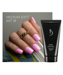 Professional acrylic gel system Easy duo gel Medium Soft Art №18, 30 g