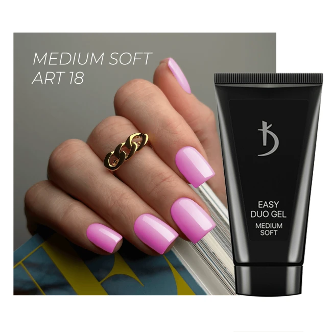 Professional acrylic gel system Easy duo gel Medium Soft Art №18, 30 g Professional acrylic gel system Easy duo gel Medium Soft Art №18, 30 g - Kodi Professional