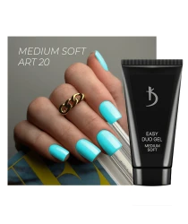 Professional acrylic gel system Easy duo gel Medium Soft Art №20, 30 g