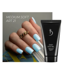 Professional acrylic gel system Easy duo gel Medium Soft Art №21, 30 g
