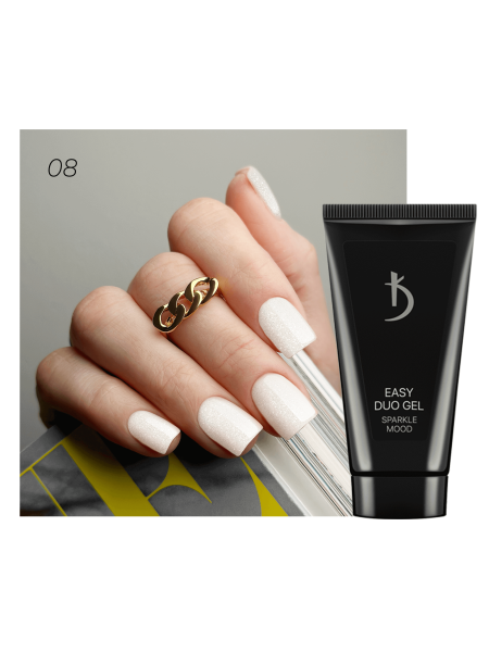 Professional acrylic-gel system Easy Duo Gel “Sparkle mood” № 08, 30 g