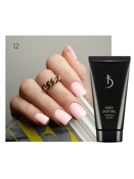 Professional acrylic-gel system Easy Duo Gel “Sparkle mood” № 12, 30 g