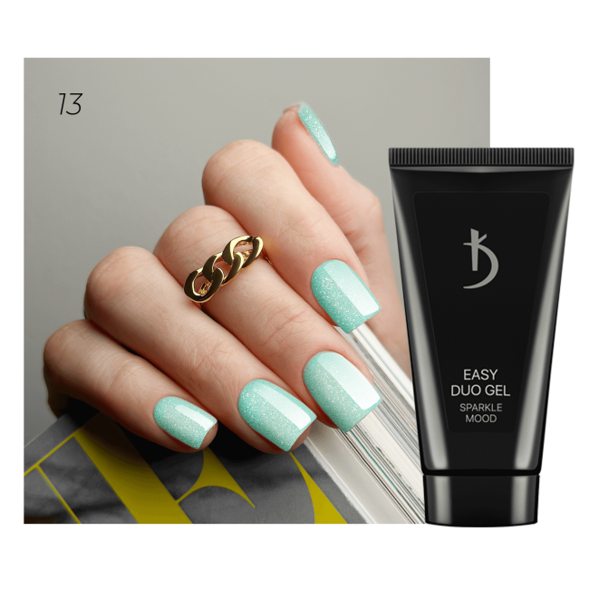 Professional acrylic-gel system Easy Duo Gel “Sparkle mood” № 13, 30 g - Kodi Professional