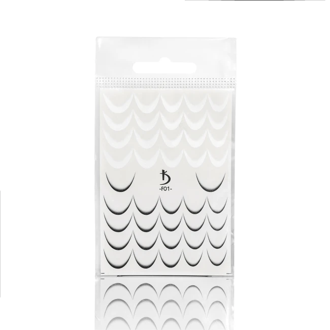F01 French Ombre Slider Design (Black/White) - Kodi Professional