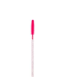 Eyelashes and eyebrows silicone brush (color: pink)