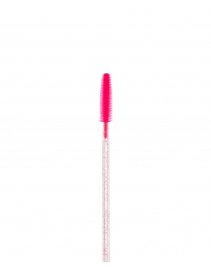 Eyelashes and eyebrows silicone brush (color: pink)