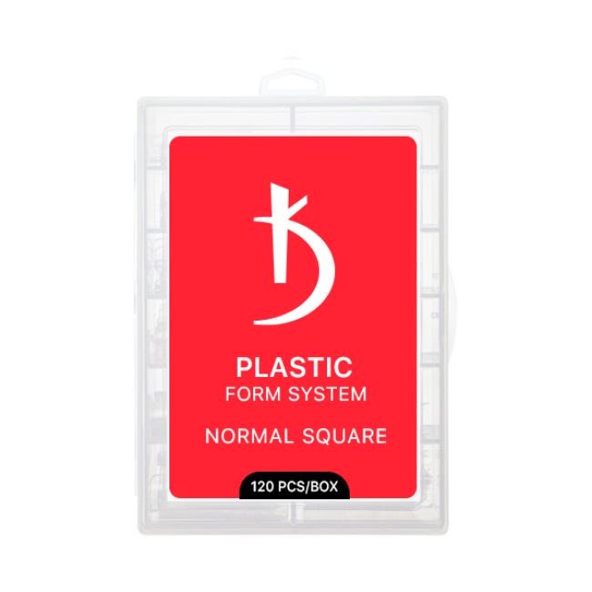 Top plastic nail forms Normal Square (120 pcs/pack) - Kodi Professional