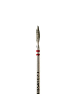 Diamond flame-shaped drill bit, semi-blunt, diameter 2.3 mm, soft abrasive, P864f023
