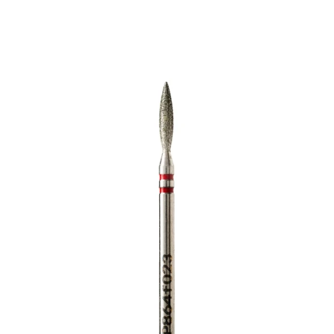 Diamond flame-shaped drill bit, semi-blunt, diameter 2.3 mm, soft abrasive, P864f023 - Kodi Professional