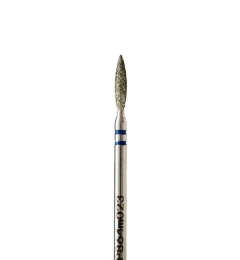 Semi-blunt diamond flame-shaped drill bit, diameter 2.3 mm, medium abrasive, P864m023