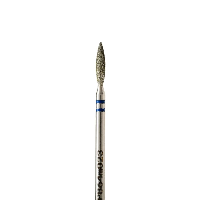 Фреза алмазная пламя полутупое, диаметр 2,3 мм, средний абразив, P864m023 - Kodi Professional