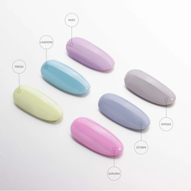 Цветное базовое покрытие для гель-лака Color Rubber base gel, Mist, 8мл - Kodi Professional