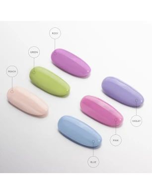 Цветное базовое покрытие для гель-лака Color Rubber base gel, Pink, 8мл