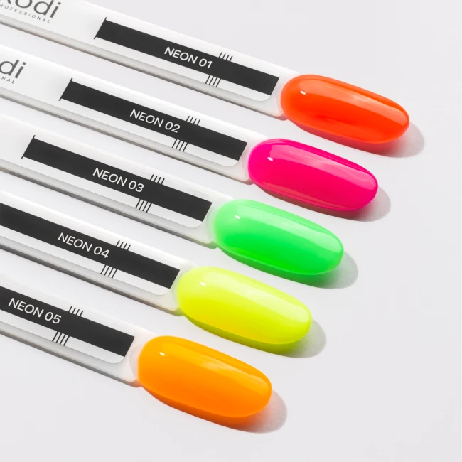 Color Rubber base gel, Neon 03, 7 ml - Kodi Professional