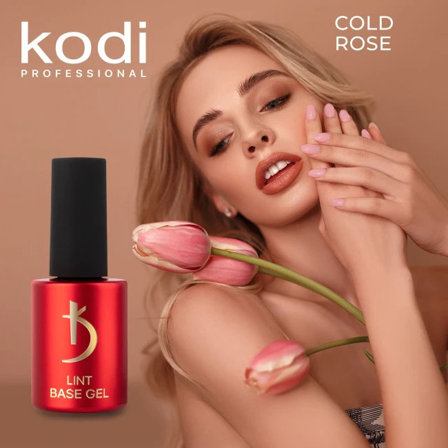 Lint base gel "Cold Rose", 15 мл - Kodi Professional