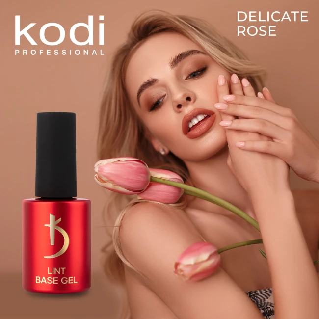 Lint base gel "Delicate Rose", 15мл. - Kodi Professional