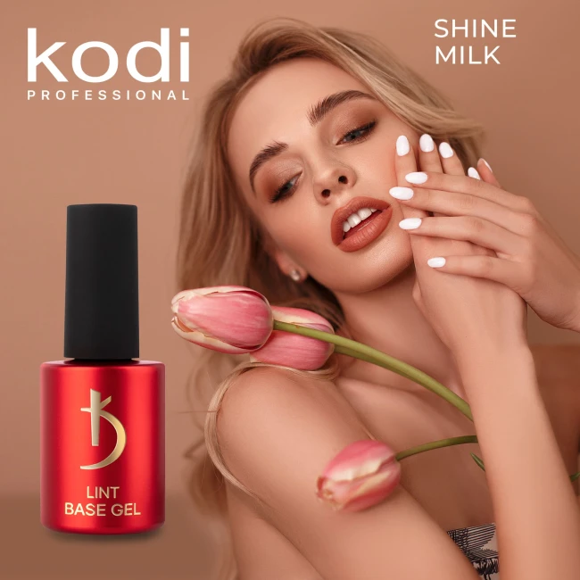 Lint base gel "Shine Milk", 15 мл - Kodi Professional