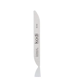 Boomerang-Shaped Nail File 180/180 grit, color: gray