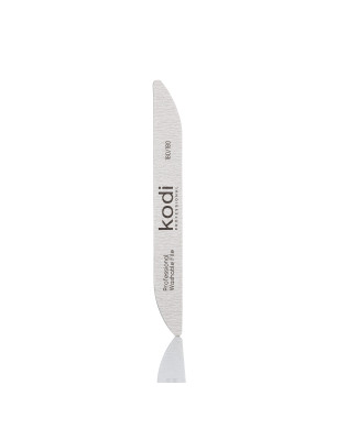 Boomerang-Shaped Nail File 180/180 grit, color: gray