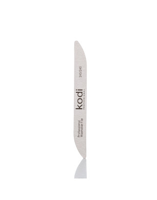 Boomerang-Shaped Nail File 240/240 grit, color: gray