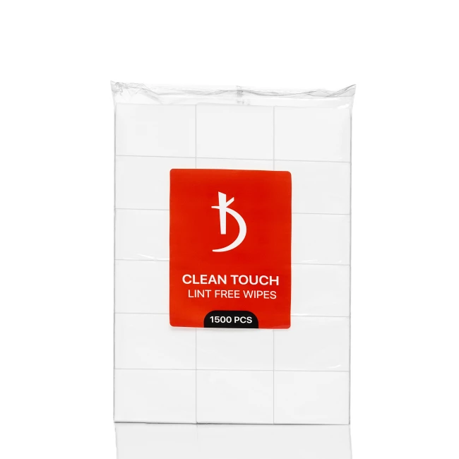 Сухие безворсовые салфетки Clean Touch Lint free Wipes (1500 шт./уп). - Kodi Professional