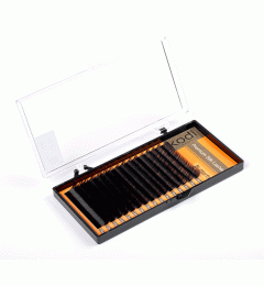 Eyelashes B 0.01 (16 rows: 13 mm), packaging Butterfly